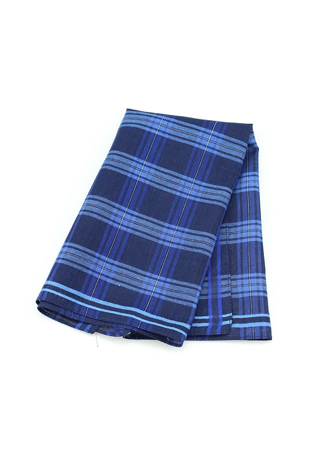 Cotton Square Handkerchief Blue - Image 2