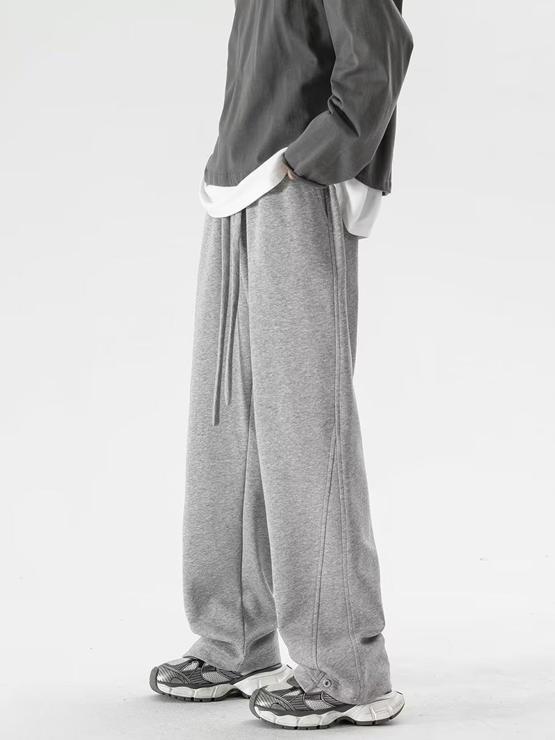 Men'S Dosing Black Small Western Pants Boys Trendy Brand Summer Loose Straight Wide Leg Pants All-Match Pants - Image 2