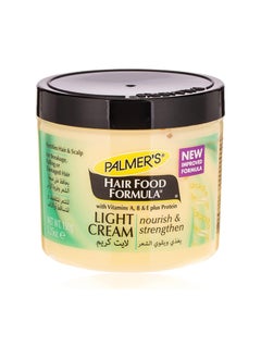 Light hair cream. It gives your hair super hydration for tremendous softness and amazing shine. It enhances the strength of your hair and enhances its density from the roots to the ends. 150 grams