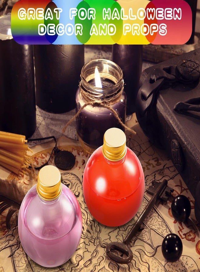 Layhit 24 Pcs Spherical Plastic Potion Bottles Ball Shape Round Bottles 3.4 oz Sand Art Jar with 5 Funnels Decorative ‌container Candy Jar for Valentines Birthday DIY Crafts(Gold,Aluminum Lid) - Image 4