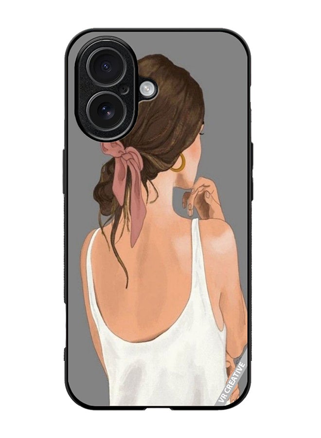 Protective Case Cover For Apple iPhone 17 Girl Design Multicolour
