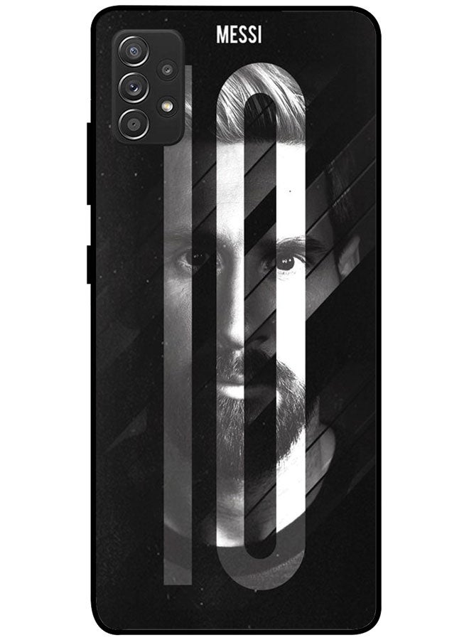 EYE CATCH Protective Case Cover For Samsung Galaxy A52 Smart Series Printed Protective Case Cover for Samsung Galaxy A52 Messi 10 - Image 1