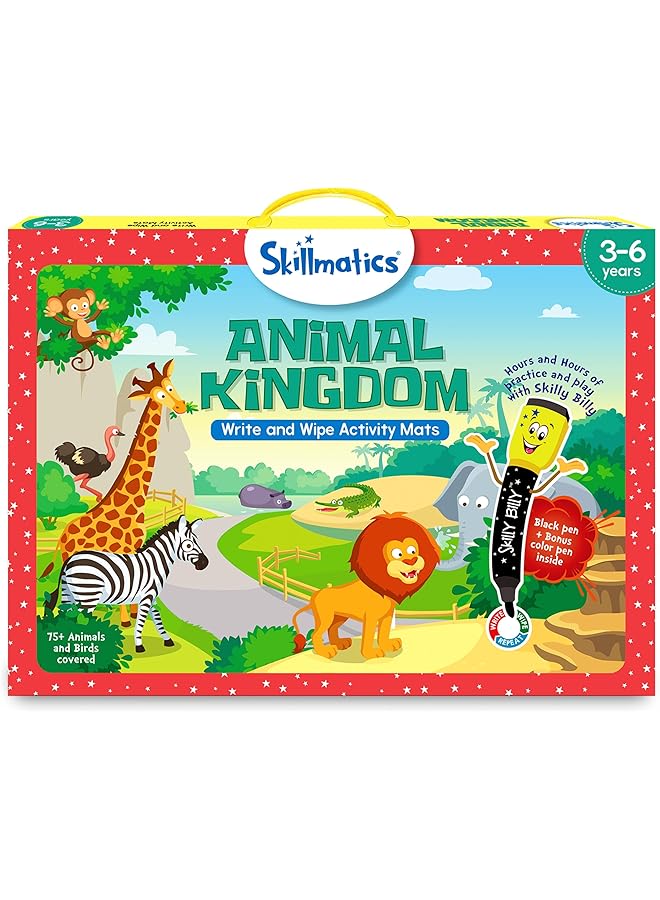 Skillmatics Write And Wipe Activity Mate Animal Kingdom 3 6 Years Pack Of 1 - Image 1