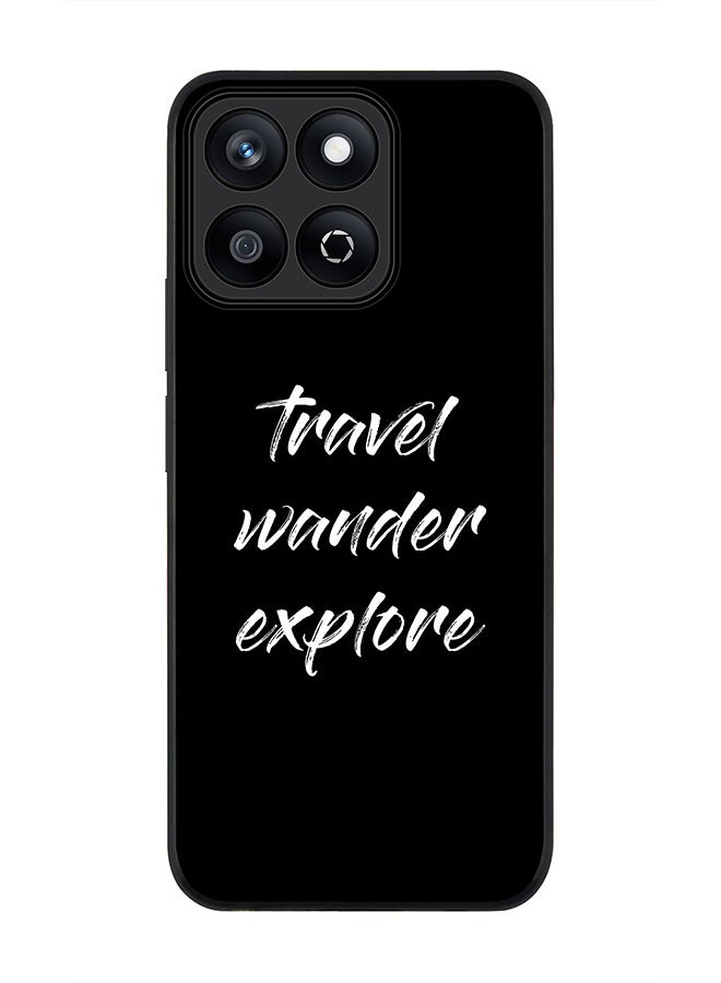 Stylizedd For Honor X7c 4G Case,Slim fit Camera Protection, Shockproof Thin Phone cover  - Travel Wander Explore - Image 1