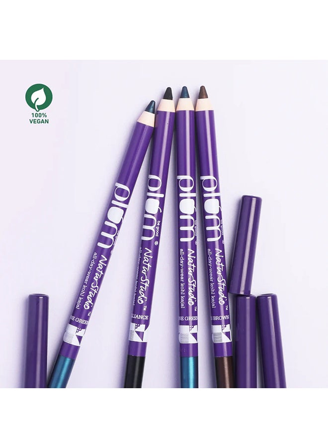 Plum كحل كاجال ناتورستوديو للاستخدام طوال اليوم - بريق أسود (Fsbb) 1.2 جرام - Image 4