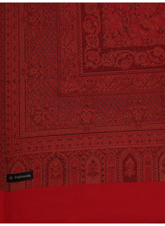 Pashmoda Women Ghazal Antique Jamawar Shawl (Size: 101 X 203 CM) - Image 3