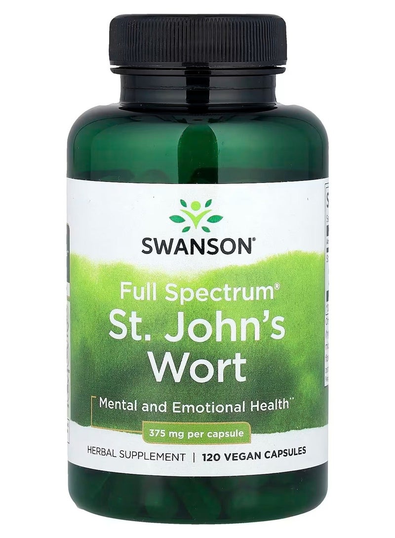 SWANSON Full Spectrum St. John's Wort 375 mg 120 Caps - Image 1