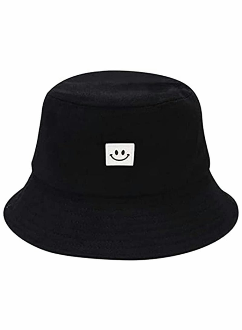 Excefore Unise Hat Summer Travel Bucket Beach Sun Fishing Hat Smile Face Visor Unisex Fashion Fisherman Cap, for Men Women Teens Kids  - Image 1