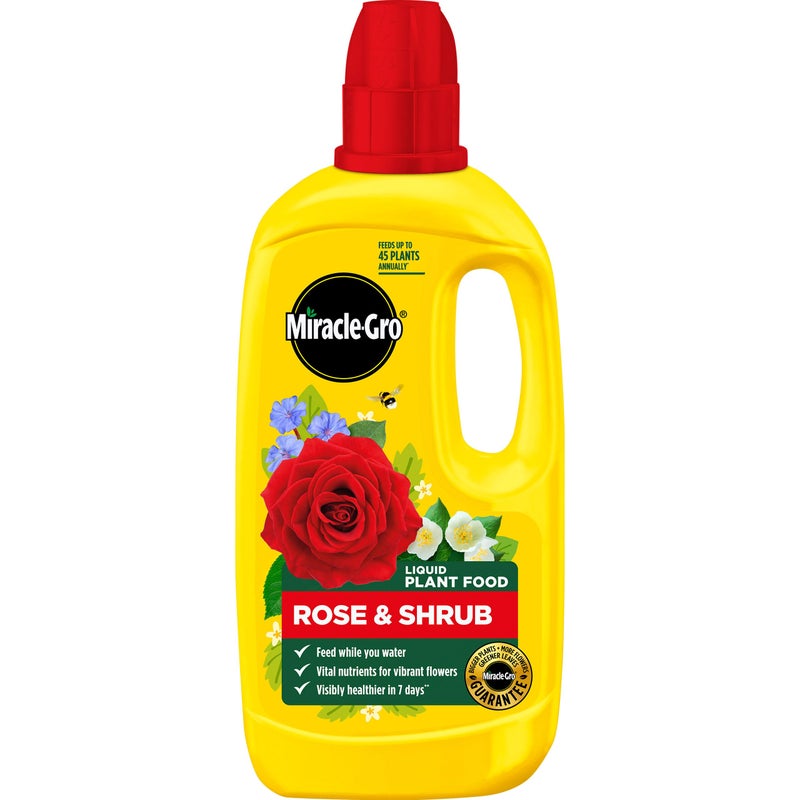 Miracle-Gro Rose & Shrub Concentrated Liquid Plant Food, 800ml - Image 1