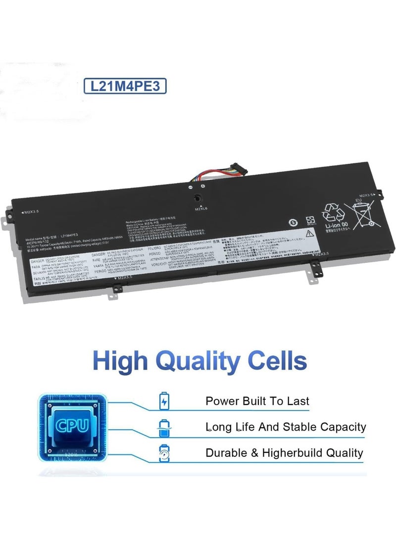 Terabyte 15.36V 71Wh L21M4PE3 L21B4PE2 L21L4PE0 Battery Compatible for Len.ovo Ideapad Yoga 7 82QG serie - Image 2
