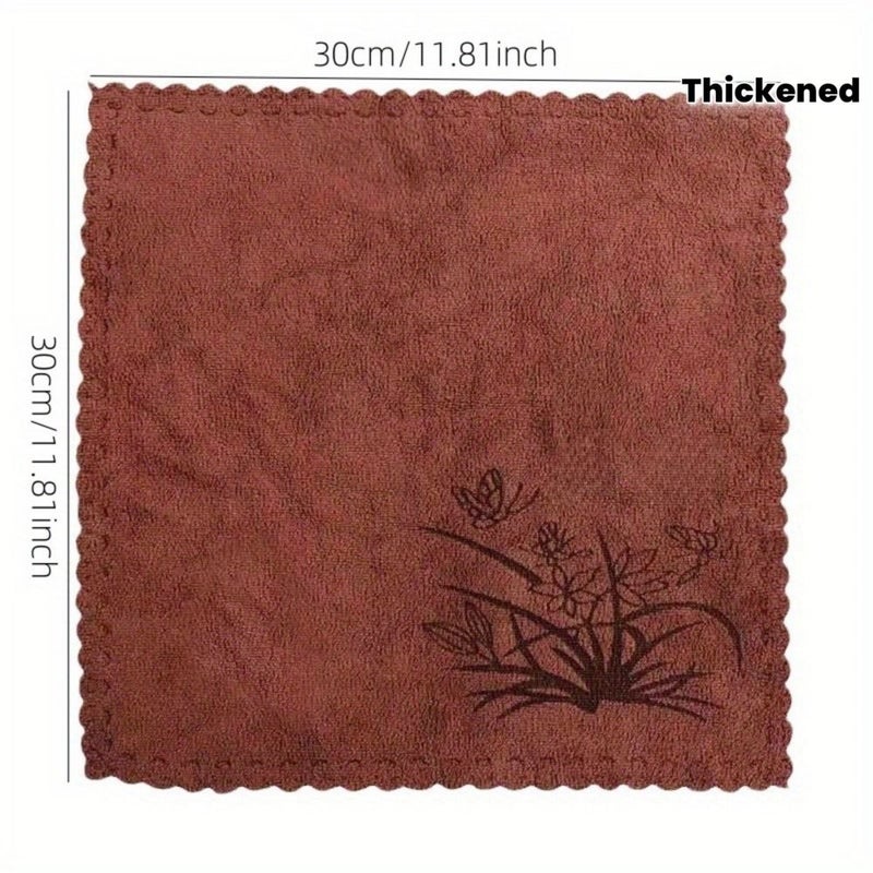 Assorted Colors Pack Of 6 Premium Absorbent Zen Tea Towel For Table Wipe - Image 3