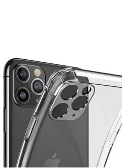 Case Up Apple iPhone 11 Pro Max Clear Case, Shock-Absorption TPU Cell Phone Cover with Reinforced Corners, Soft Flexible & Crystal Clear Protective Bumper Case  - Image 3
