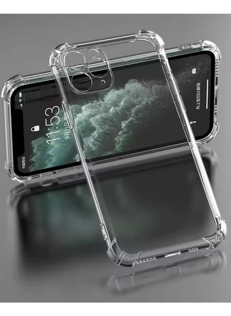 Case Up Apple iPhone 11 Pro Max Clear Case, Shock-Absorption TPU Cell Phone Cover with Reinforced Corners, Soft Flexible & Crystal Clear Protective Bumper Case  - Image 4