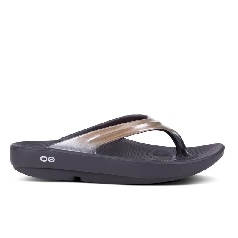 OOFOS OOlala Luxe Recovery Sandal, Latte - Womenâ€™s Size 5 - Image 2