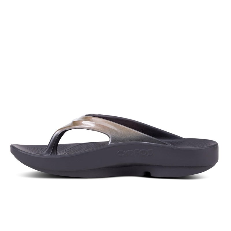 OOFOS OOlala Luxe Recovery Sandal, Latte - Womenâ€™s Size 5 - Image 3