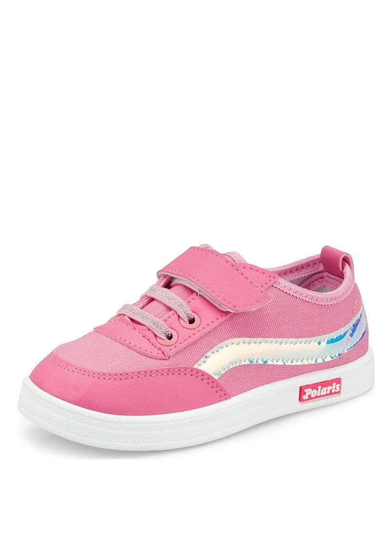 SouqBazar  Pink and White Girls Sneakers Polaris 