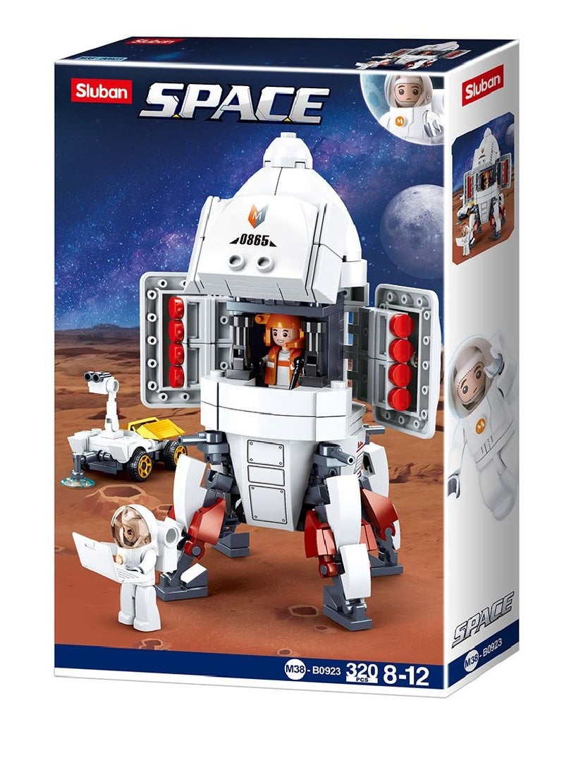 Sluban – Saturn planet landing vehicle building set, 320 pieces, block set in the shape of an astronaut and spacecraft collection. Blocks, building blocks, assembly construction block set, building block toy, kids blocks, assembly, boys, blocks, girls toys, building game toy, construction toy, boys block sets, large kids blocks, building blocks, character blocks, skill development blocks, kids intelligence blocks. Home toys for children, toys for boys and girls, kids toy, kids toys, children’s toy, group games, educational kids toys, toys, boys toys, toys for 1-year-old children, toys for 6-year-old children, toys. - Image 2