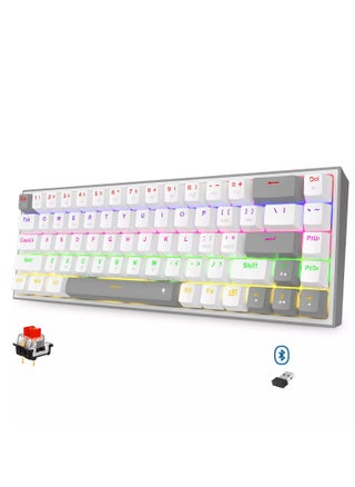 K705WG-R-PRO LENA PRO 60% Wireless,Bluetooth Rainbow Gaming Keyboard, Quiet Red Switch - 68 Keys Compact - w/100% Hot-Swap Socket, Free-Mod Plate Mounted PCB & Dedicated Arrow Keys - pzsku/ZA617ADD1A131A8BAA9D1Z/45/_/1737908029/479a27ea-b868-43c9-b439-537cc3fe5bbd