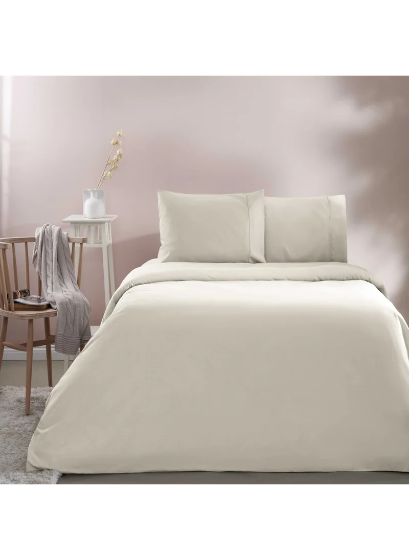 Taç Basic Ranforce Single Duvet Cover Set Ecru