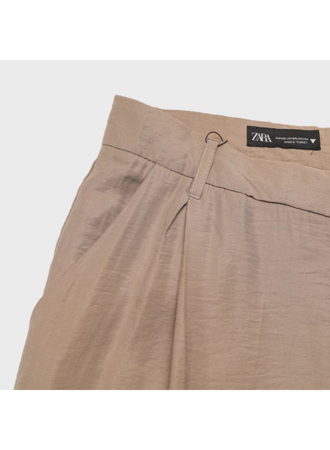Zara women's Ultra-loose Casual Versatile Soft Comfortable Smooth Wide-leg Pants - Image 5