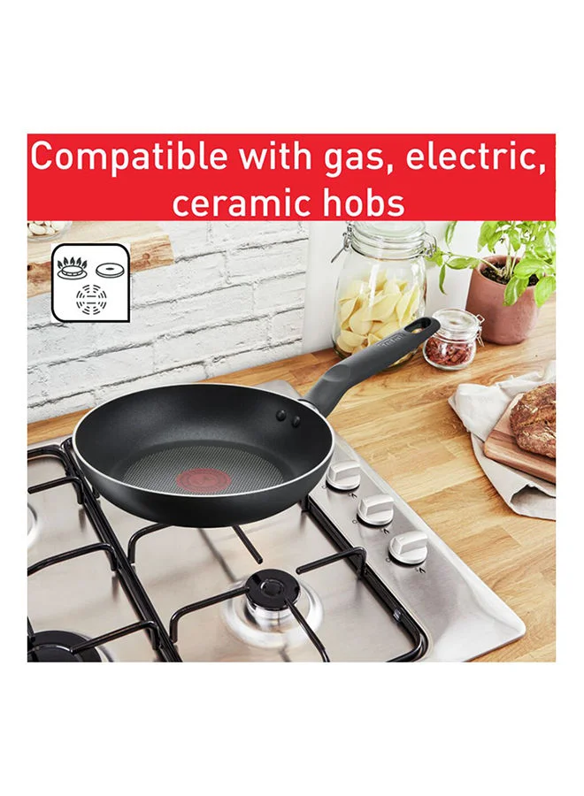 تيفال Tefal G6 Super Cook 26 cm Frypan Non Stick With Thermo Signal Black