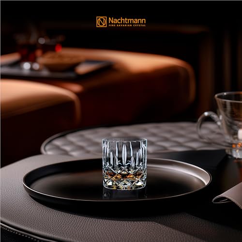 Nachtmann Noblesse Collection, Single Old-Fashioned Glasses, Whiskey Glass Set of 4, Crystal Clear Glasses, Diamond Design, 245ml, Whiskey Tumbler Glasses (Imported from Germany) - Image 5