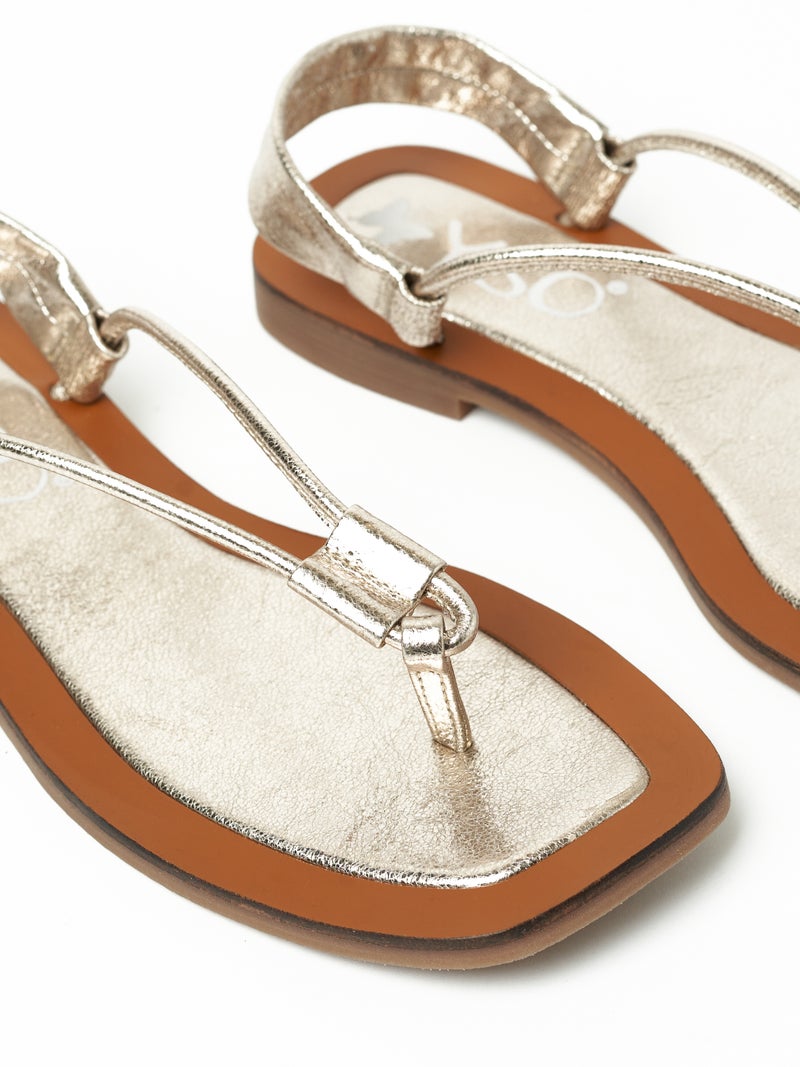 Y.so Women's Flat Slingback Sandals – Slip-On Comfort with Backstrap Support - Image 4