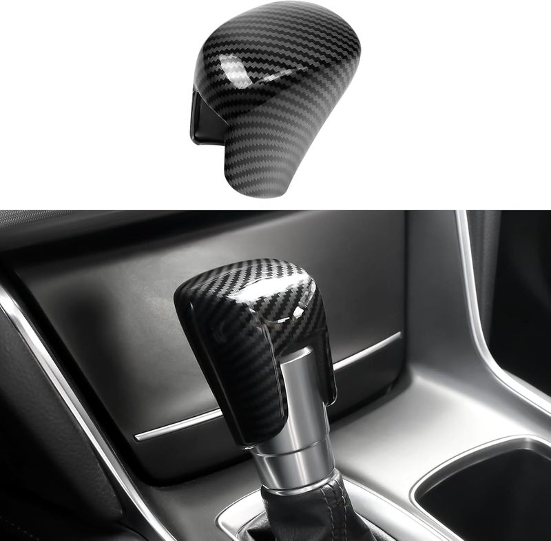 Gear Shift Cover Compatible with Honda 2018-2025 Accord & 2022-2025 Civic & 2023-2026 CRV HRV Accessories Carbon Fiber Sports Style Shift Knob Cover Trim Protector - Image 1