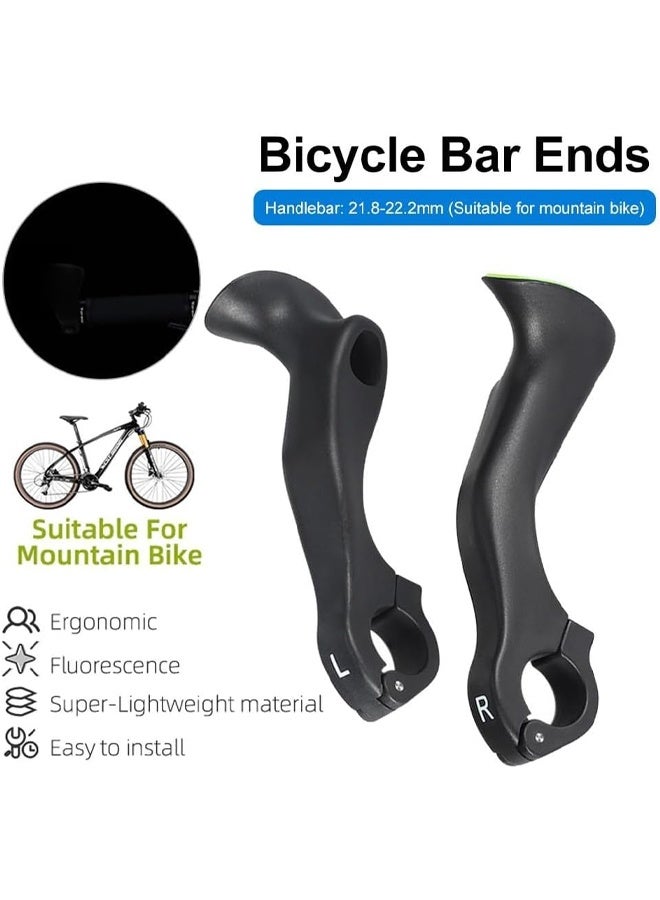 DUNISO Bicycle Bar， Ends Ergonomic No-Slip Mountain Bike Road Cross-Country Bicycle Handlebar Extender，Suitable for 21.8-22.8mm Handlebar ，Extended Version  - Image 3