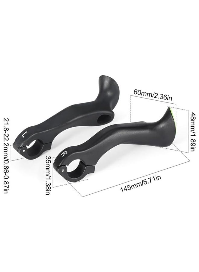 DUNISO Bicycle Bar， Ends Ergonomic No-Slip Mountain Bike Road Cross-Country Bicycle Handlebar Extender，Suitable for 21.8-22.8mm Handlebar ，Extended Version  - Image 2