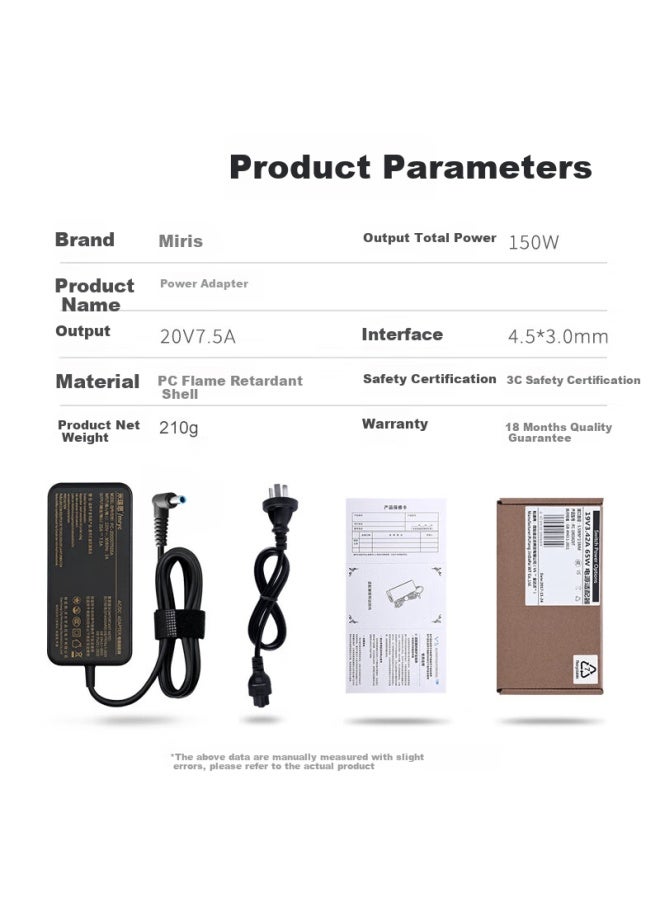 Mryc 20v7.5a Power Adapter For Msi Gaming Laptops Gp66, Gp76, Yingxing, Leiyin, Mohni 15/17 Titan 150w Laptop Charger Cable - Image 3