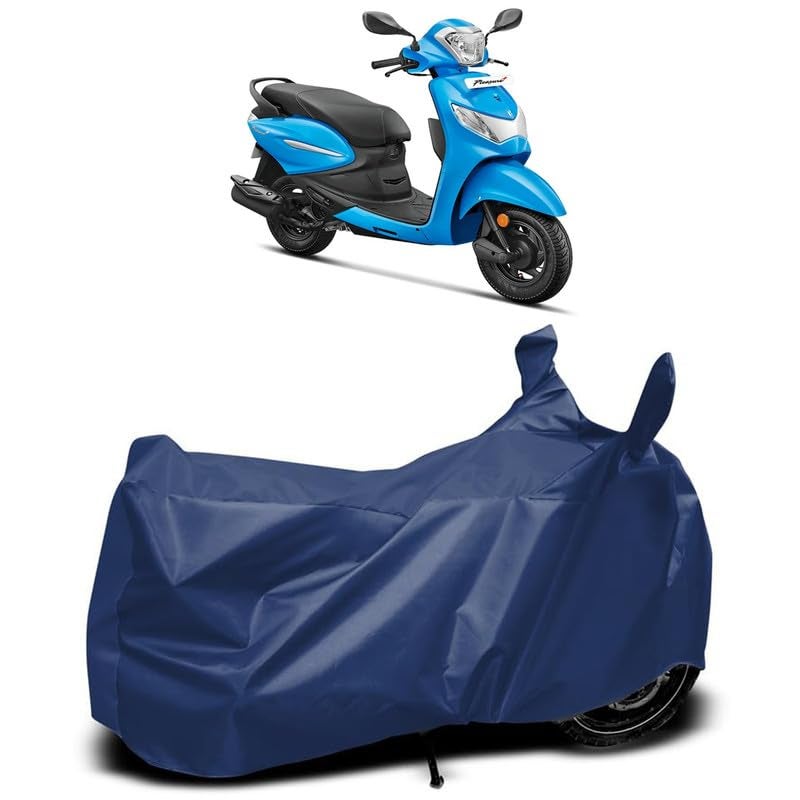 MADAFIYA Waterproof Two Wheeler Cover for Hero Pleasure Plus Bike All Season Protection Bike Cover for Rain & Sun (Navy) - Image 1