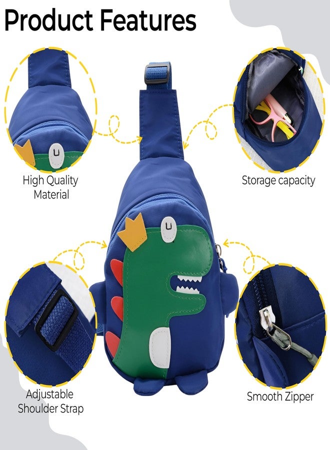 BEMBIKA Baby Shoulder Bag Stylish Cross Body Sling Bag, Small Daypack for Kids Boys & Girls -(2-7 Years | Blue) - Image 4