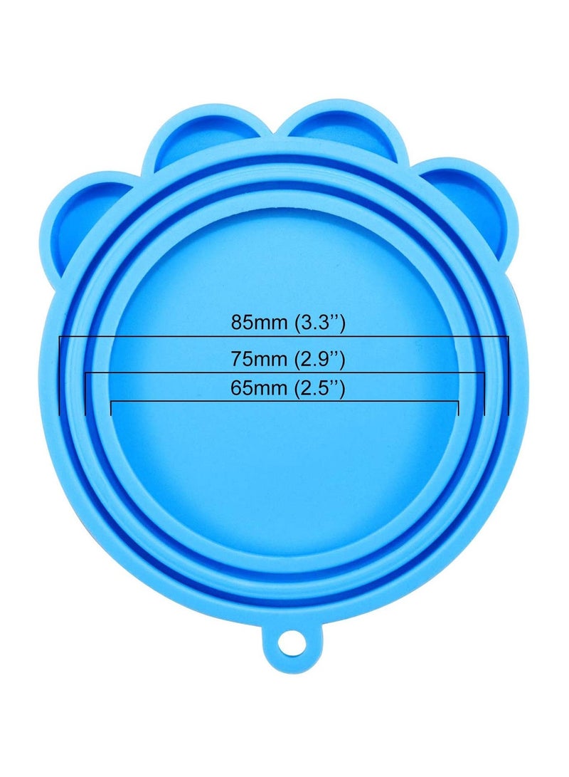 KASTWAVE Food Can Covers, 2 Pieces Universal BPA Free Silicone Pet Food Can Lids Covers Fits Most Standard Size Dog and Cat Can Tops for Pet Food Storage  - Image 4