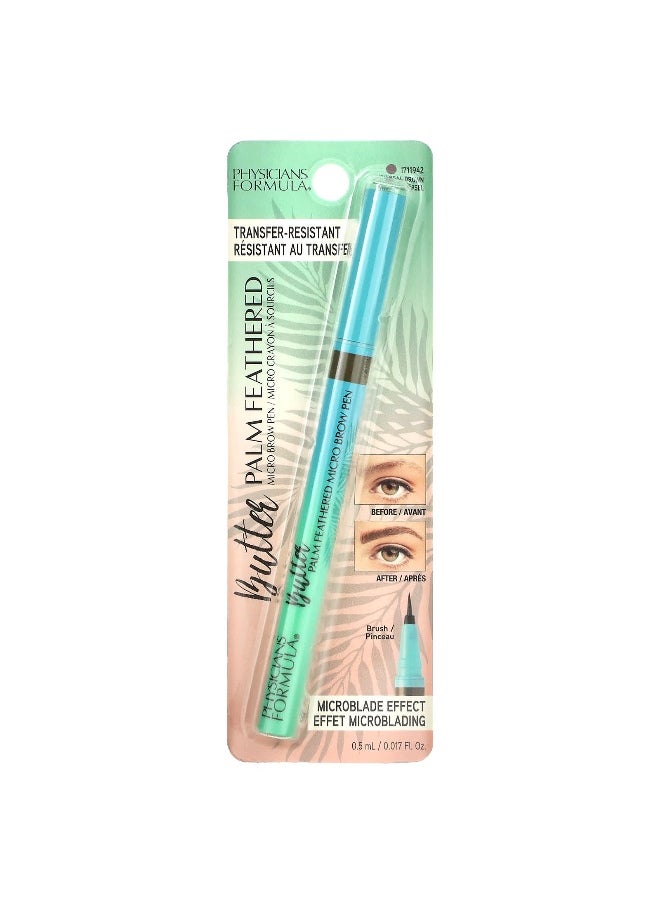 Physician's Formula Physicians Formula, Butter Palm Feathered Micro Brow Pen, 1711942 Universal Brown, 0.017 fl oz (0.5 ml)  - Image 2