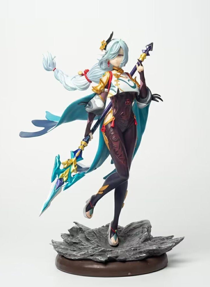 عام لعبة البضائع GK Shenhe ، وحيد تشن هواي ، من نوع الجليد شخصية مساعدة كبيرة ، زخرفة نموذج (30CM) - Image 2