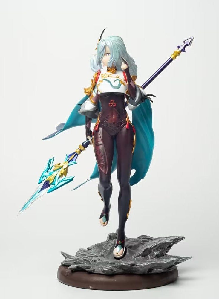 عام لعبة البضائع GK Shenhe ، وحيد تشن هواي ، من نوع الجليد شخصية مساعدة كبيرة ، زخرفة نموذج (30CM) - Image 4