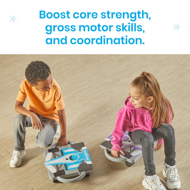 hand2mind Blue Speedway Racer Scooter Board, Floor Scooter Board, Gross Motor Toys, Kids Exercise & Physical Education Equipment, Playground Toys, Indoor Active Play, Toddler Outdoor Activities - Image 4