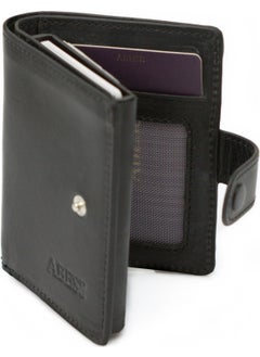 Abess Card Holder Wallet , Luxury Leather (Crazy) Mechanism Card Holder Wallet  - Image 4