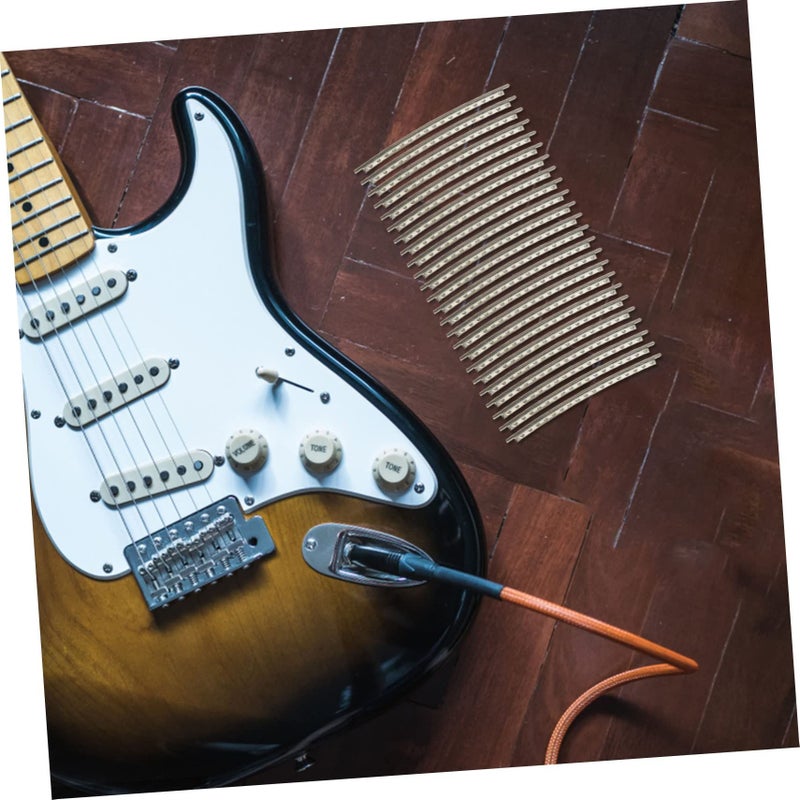 Cupronickel Guitar Fret Wires 24 Pieces Fretboard Wire Easy Install for Electric Guitar - Image 4