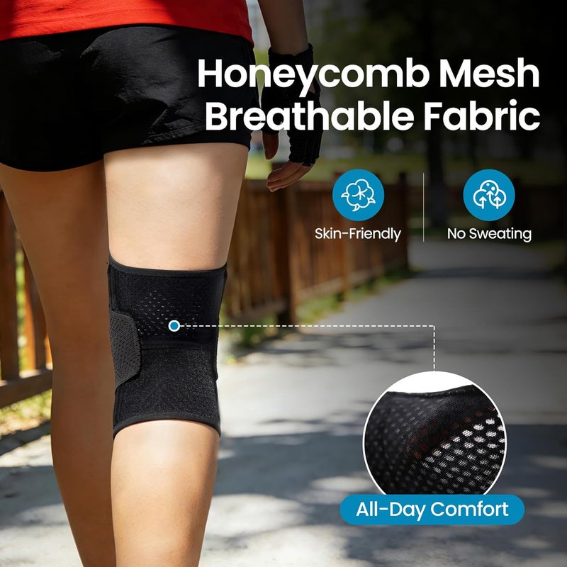 Knee Brace with Side Stabilizers for Meniscal Tear and Knee Pain Relief - Image 4