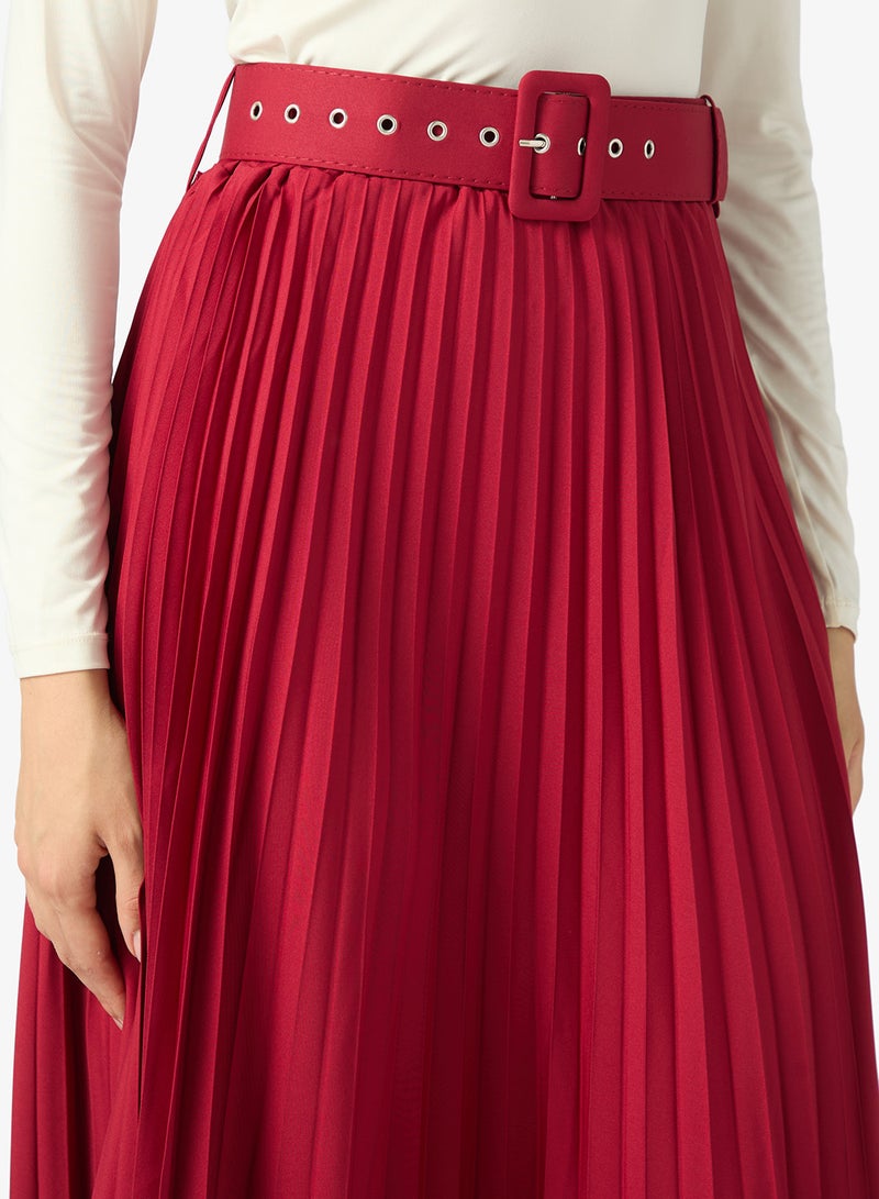 Khizana Pleated A-line Skirt - Image 3