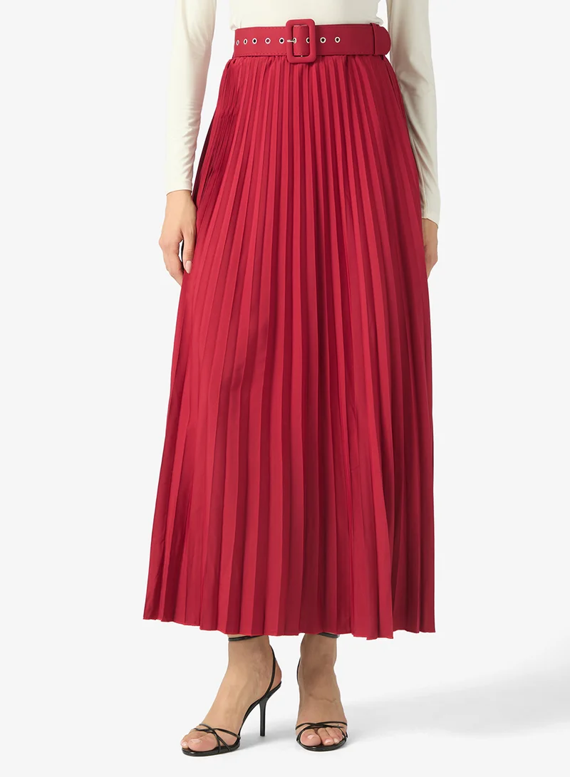 Khizana Pleated A-line Skirt