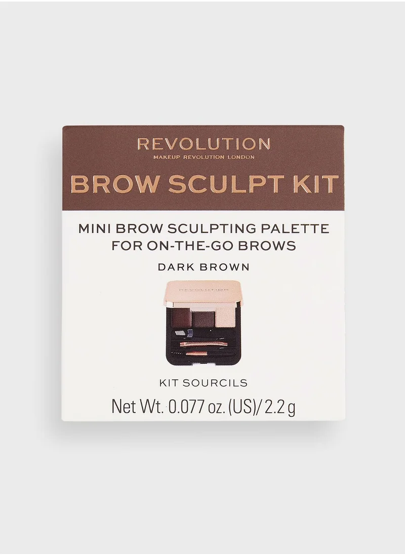REVOLUTION Revolution Brow Sculpt Kit Dark