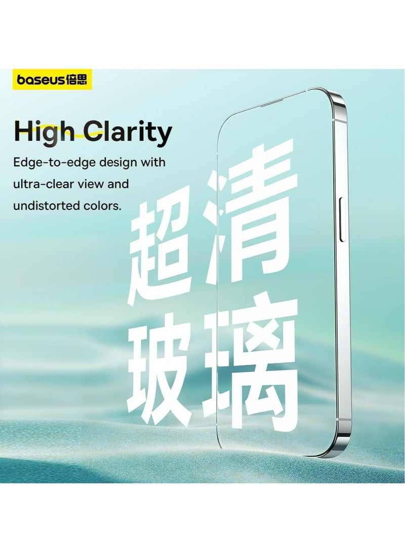 Premium CLEAR Screen Protector Compatible for iPhone 15 Pro MAX, 9H Tempered Glass with Easy Installation Kit, Bubble free, Anti-spy, Scratch Resistant, Anti-Fingerprint glass(Sapphire Series) - Image 4