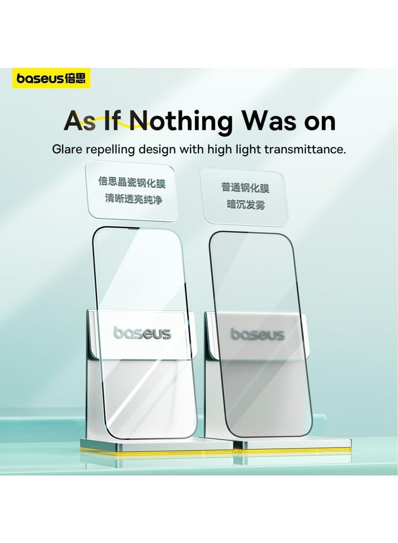 Premium CLEAR Screen Protector Compatible for iPhone 15 Pro MAX, 9H Tempered Glass with Easy Installation Kit, Bubble free, Anti-spy, Scratch Resistant, Anti-Fingerprint glass(Sapphire Series) - Image 5