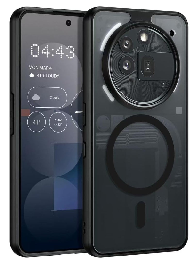 Fankalo Magnetic Phone Case for Nothing Phone 3a Pro 5G Frosted Translucent Back Protective Slim Phone Cover - Image 1