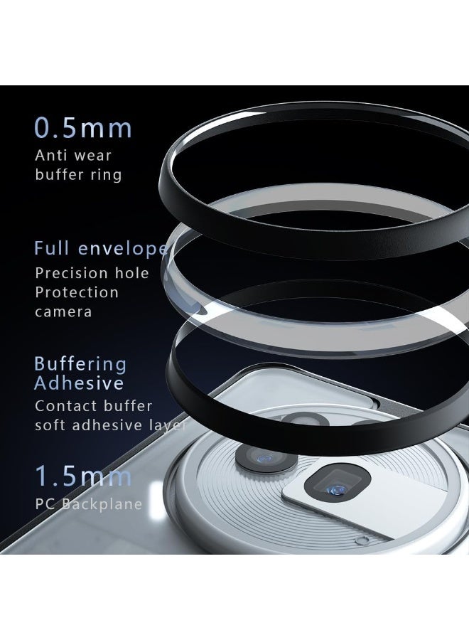 Fankalo Magnetic Phone Case for Nothing Phone 3a Pro 5G Frosted Translucent Back Protective Slim Phone Cover - Image 2