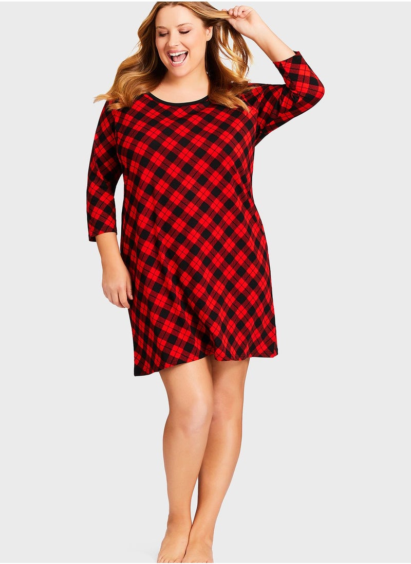 Avenue Checked Dress  - Image 1