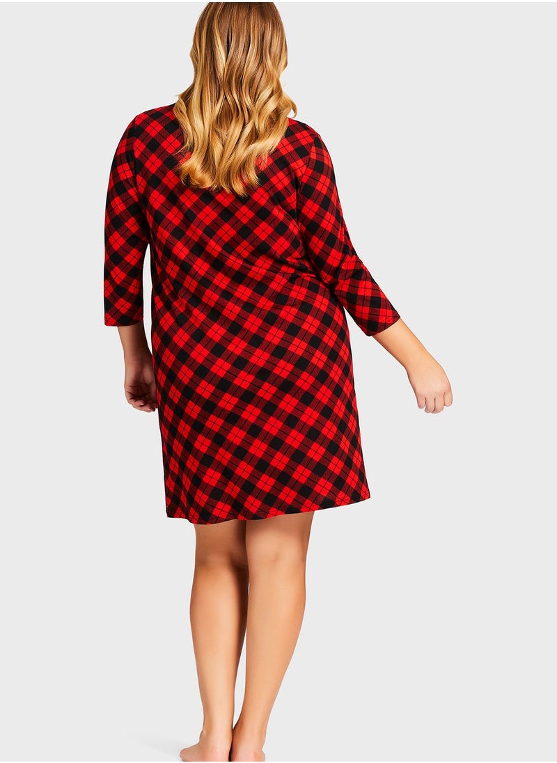 Avenue Checked Dress  - Image 2